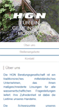 Mobile Screenshot of hgn-beratung.de
