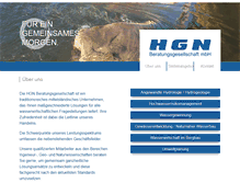 Tablet Screenshot of hgn-beratung.de